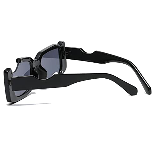Irregular Small Rectangle Sunglasses Women Vintage Punk Sun Glasses UV Protection by LJCZKA3