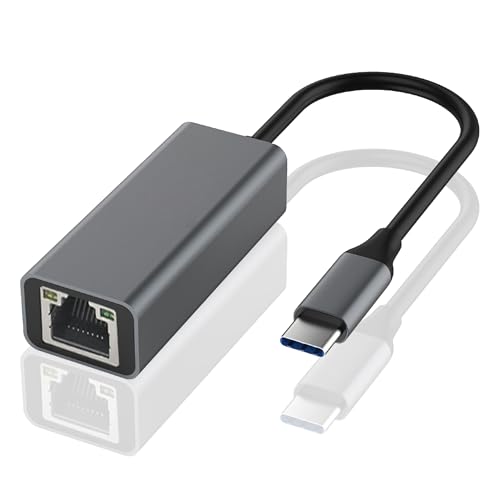 Adaptador USB C a Ethernet RJ45 1 Gbps para MacBook y iPhone 17 Pro