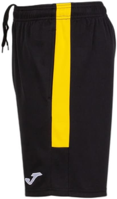 Joma - Bermuda Eco Championship, Bermuda Uomo M Nero Giallo - Immagine 3
