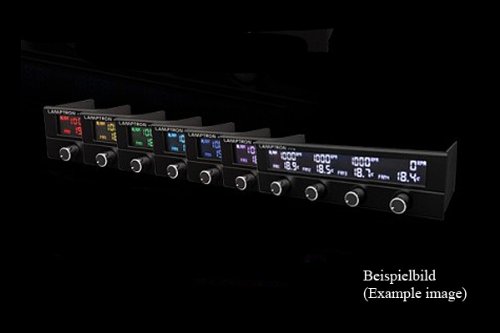 Ventiladores de Ordenador Controlados con Panel Digital LAMP-FC0052H Negro 2