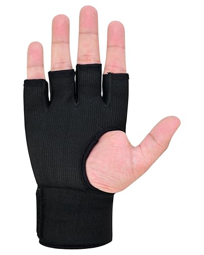 Image of Gel Boxing Hand Wraps Inner Gloves for Men & Women, Quick Slip-On Padded Knuckle Protection with Wrist Support for MMA, Muay Thai & Kickboxing, Heavy Bag & Martial Arts