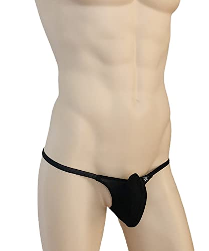 Men's Low Waist Mesh Panel Panties Upturned Thongs Small T Pants2