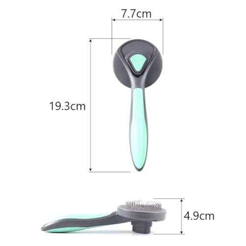 Escova Para Gatos Tira Pelos PET Cães e Gatos Autolimpante Profissional com Botão de Limpeza Cerdas