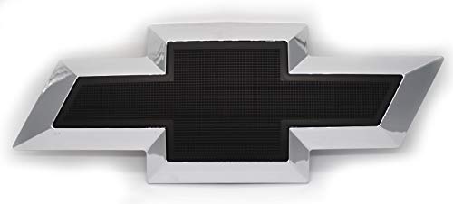 Custom Install Parts Front Grille Black or Gold & Chrome Bowtie Emblem Compatible with Chevrolet Express Van 1500 2500 3500 (Black)