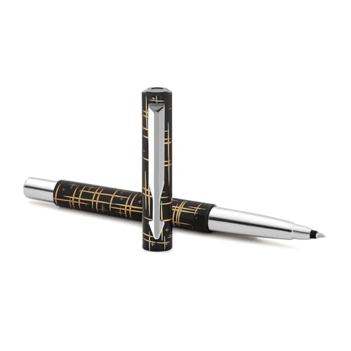 Image of Parker Vector Spark Black Special Edition Roller Ball Pen Gift Set - with Round Key Chain