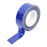 RoaQinFo Cinta para Aro de Gimnasia, Cinta Artística con, Accesorio Profesional para Decoración de Aros de Gimnasia Rítmica, Apto para Niños, Azul Oscuro