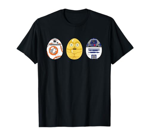 Star Wars R2-D2 C-3PO BB-8 Cute Easter Egg Droids T-Shirt