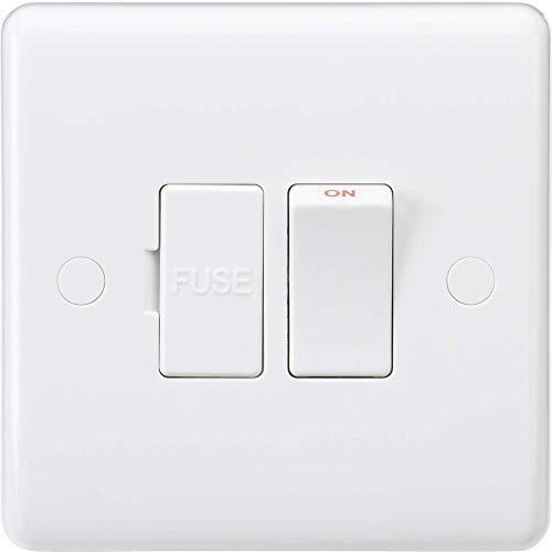 Knightsbridge CU6300N Curved Edge 13 A Switched Fused Spur Unit Neon White
