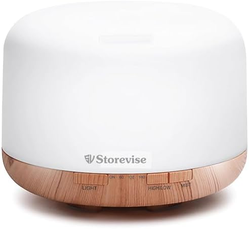 Aroma Essential Oil Diffusers Humidifier with Remote, 500ml Diffusers ...