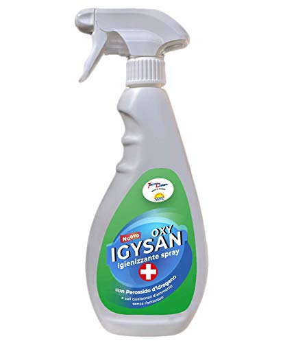 3 unidades de spray higienizante con peróxido de hidrógeno 3% y cuaternarios de amonio Igysan Oxy