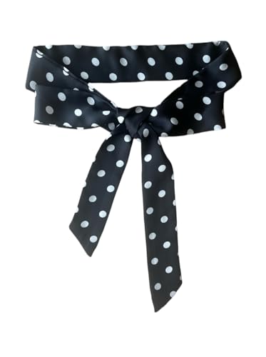 Polka Dot Sash 2Pcs Dress Sash Ribbon Scraf2