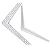 Shelf Brackets White 8 x 10 inches Pack of 4 PCS Great for Hanging Shelves Supports