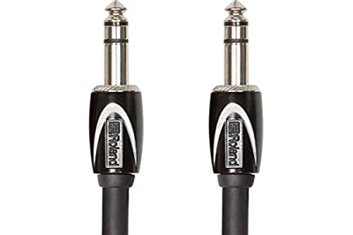 Cavo Di Interconnessione Stereo Roland Black Series—Trs Da 1/4”, 1 M /3 Ft Rcc-3-Trtr