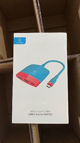 Estação de carregamento para Nintendo Switch OLED, estação de carregamento portátil Hagibis com port