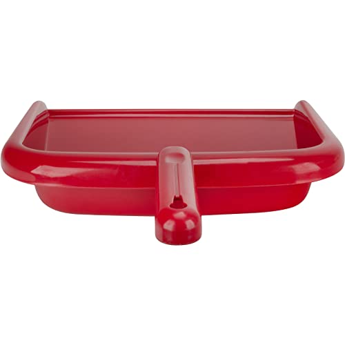 Image of SPARTA Large Handheld Dustpan with Hanging Hole, Heavy-Duty Plastic Dustpan with Wide Lip for Countertops and Surfaces, Plastic, 10 Inches, Red, (Pack of 12)