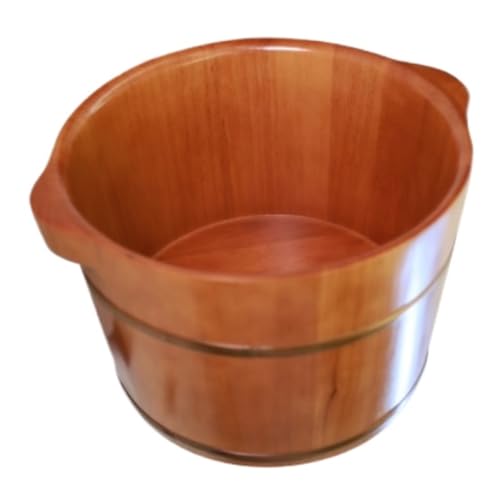 Tina de pies de madera para spa y masaje miniatura 4
