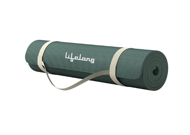Wren Lifelong EVA Anti-Slip Yoga Mat with Strap for Women and Men, 4mm Exercise Mat for Gym Workout and Yoga, Green (6 Months Warranty)-image-11