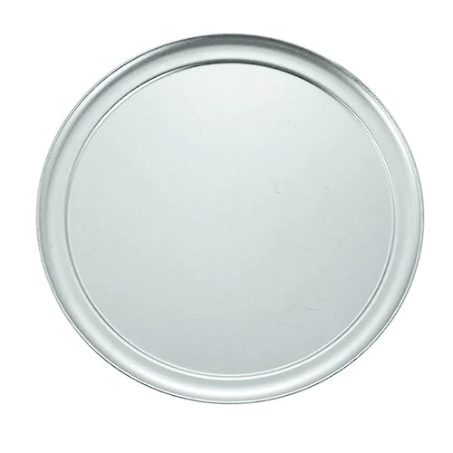 Winco 14' Aluminum Wide-Rim Pizza Pan