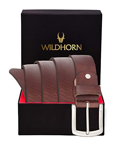 Image of WildHorn Carter Classic Leather Belt For Men