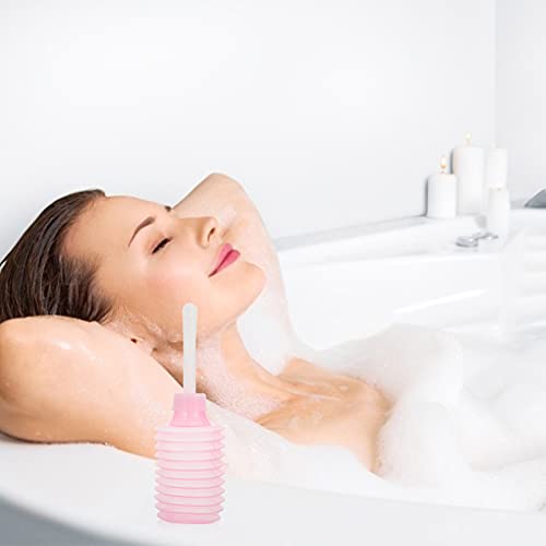 Beavorty de Limpeza de Ducha Vaginal: Ducha Anal Reutilizável Bulbo de Enema Portátil Limpador de En