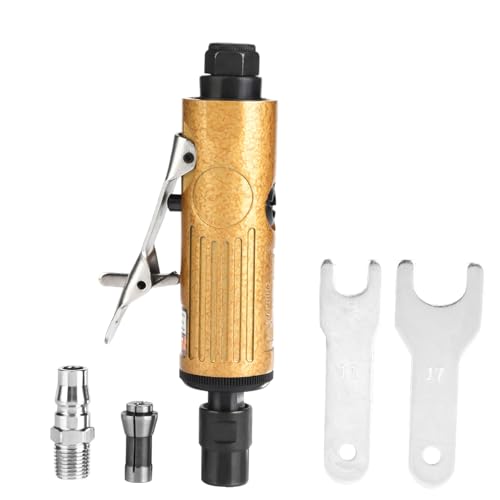 Amoladoras neumáticas de vástago recto de metal, máquina herramienta de molienda de aire, herramienta de grabado de pulido de alta velocidad y bajo ruido con mandril de 3 mm, para (Trompeta KP-620)