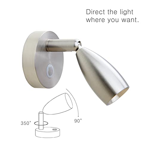 Rv Reading Lights Boats Rvs Camper Motorhome Interior Lighting Led Upgrading, Old Lamp Replacement Light With Stainless Plate Cover #TOP2