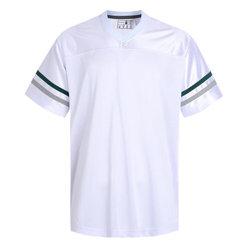 dolessismore レトロ ファン フットボール ジャージ メンズ レディース ユニセックス ワークアウト Tシャツ ファッショントップ カジュアル アウトフィットの商品画像（Amazon）