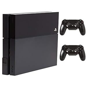 HIDEit Mounts 4 Bundle, Wall Mounts for Original PS4 and Controllers, Steel Mount for PS4 Original and 2 Controller Mounts to Safely Store Your PS4 and PlayStation Controller Near or Behind TV