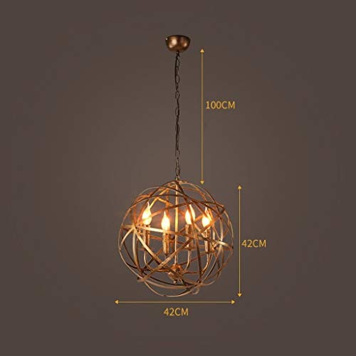 Chandelier industriel créatif et suspension design rétro - 5