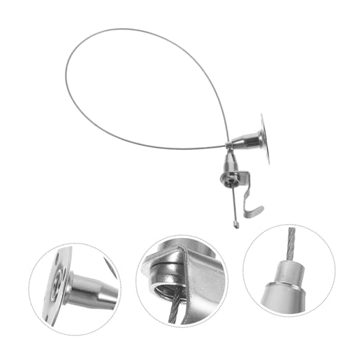 Image of Stainless Steel Wire Rope Hanging System for Pictures and Lights Adjustable Gallery Display and Versatile Steel Cable Hangers