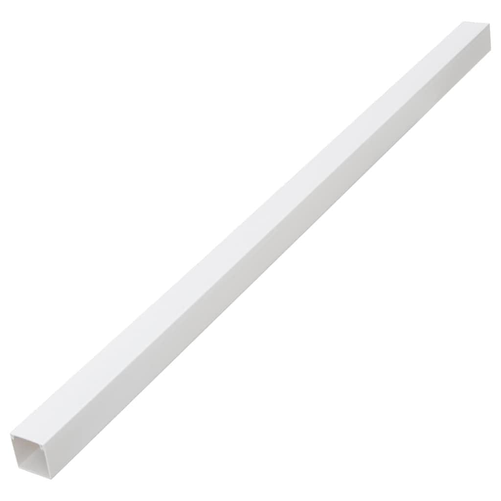 Mangloder Tubos de instalación 33 x 33 mm 30 m PVC Canaleta de Cable Gestión de Cable Gestión de Cable Caja Caja de Cable Espiral de Cable Bandeja de Cable para Oficina y Hogar, Versátil, Resistente