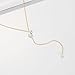 Dainty Gold Necklaces for Women, 14K Gold Plated Lariat Long Pearl Necklace Simple Gold Y-Shaped Necklace for Women Trendy Thin Minimalist Drop Chain Necklace for Women Fashion Waterproof Jewelry Gift