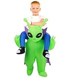 NatNarr Inflatable Alien Costume, Halloween Blow up Costumes Ride On Alien Costume, Funny Cosplay Costumes
