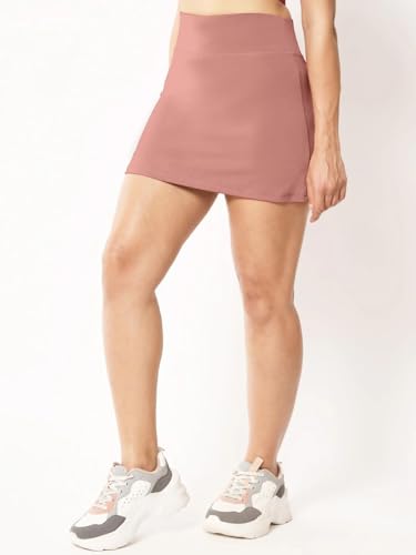 Image of FRAULEIN Skorts /Skirts with Attached Inner Shorts for Women & Girls Solid High Waist Mini Sports Skirts Tennis Running Workout Gym and Casual Skorts