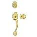 Brass Daytona/Regina Smartlock Entrance Gripset