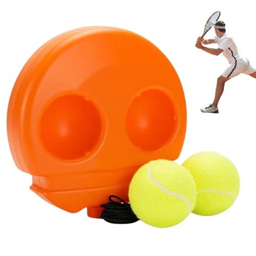 Pelota para entrenador en solitario, equipo de entrenamiento de tenis independiente | Herramienta de entrenamiento portátil con base antideslizante, equipo de entrenamiento de tenis eficiente con buen