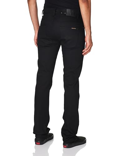 Naked & Famous Denim Men's Super Guy Slim Fit Jeans in Black Cobra Stretch Selvedge3
