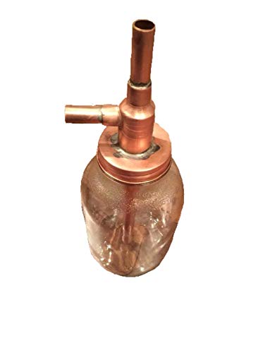 Alcohol Distiller Moonshine Hanging Jar Thumper with all copper cap w/ Jar! DIY