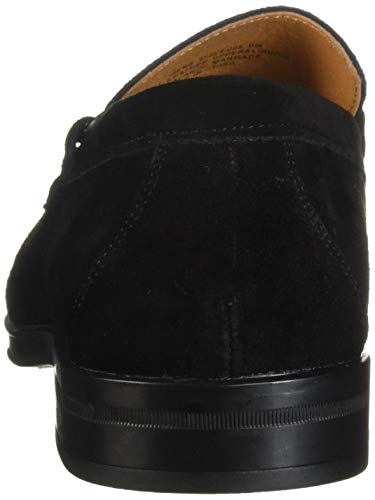 Stacy Adams Mens Neville Moc-Toe Slip-On Penny Loafer, Black Suede, 11 Us #TOP2