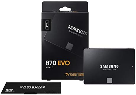 Samsung SSD 870 EVO, 4 TB, Form Factor 2.5, Intelligent Turbo Write, Magician 6 Software, Black