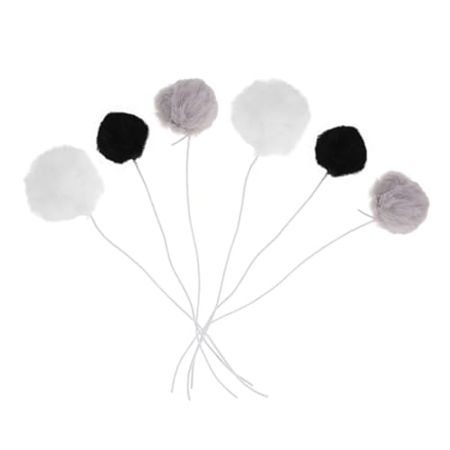 POPETPOP 6pcs Ball Cat Interactive Chewing Balls for Indoor Fun Teaser for Cats Engaging Lightweight Pet Play for Active Kittens