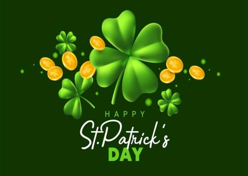 Tissu joyeuse Saint Patrick 2.7x1.8m pour décorer un grand mur