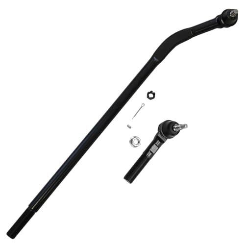 Image of Detroit Axle - Front Lower Control Arms w /Ball Joints + Tie Rod Ends Kit Replacement for 2007-2018 Jeep Wrangler JK - 8pc Set
