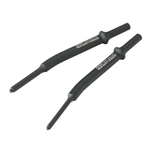 SUNEX TOOLS ACS2 Air Hammer Chisel Hinge Pin Driver Set in Portable Tool Roll, 2-Piece