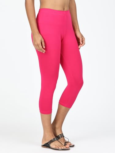 Image of Robinbosky Premium Stretchable Cotton Capri Legging for Women | Suitable for Formal wear & Casual wear | High-End Elastic Makes. The Leggings Squat Proof and Durable for Travel, Yoga, & Workout.