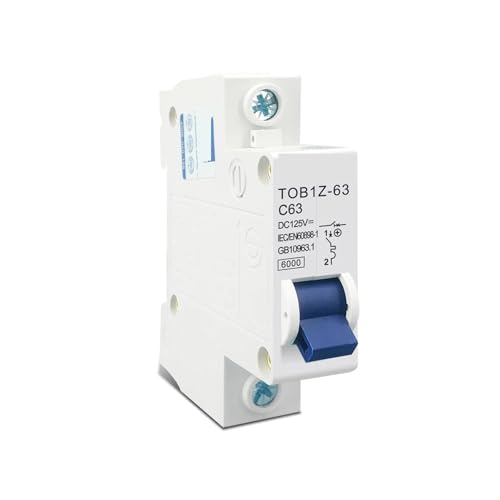Disyuntor mini de CC 1P 32A para proteger instalaciones solares y cuadros eléctricos de 125V 2