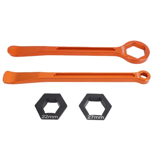 Levier de pneu moto avec clé d'essieu 32mm pour démonter