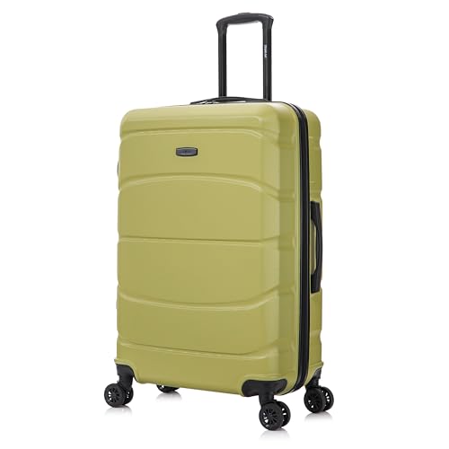Image of DUKAP SENSE 28-Inch Large Hardside Spinner Luggage Durable Zippered Green