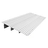 Ruedamann Door Threshold Ramp, 3' Rise Aluminum Threshold Ramps for Doorways, 800 lbs Load Capacity, Handicap Ramps for Home Steps for Wheelchair, Scooters, Power Chairs, Walkers, Bicycle, Tricycle