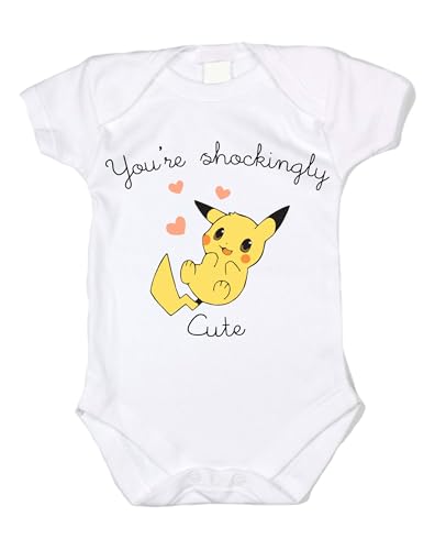 You are Shockingly Cute Unisex Baby Bodysuit (NB) White